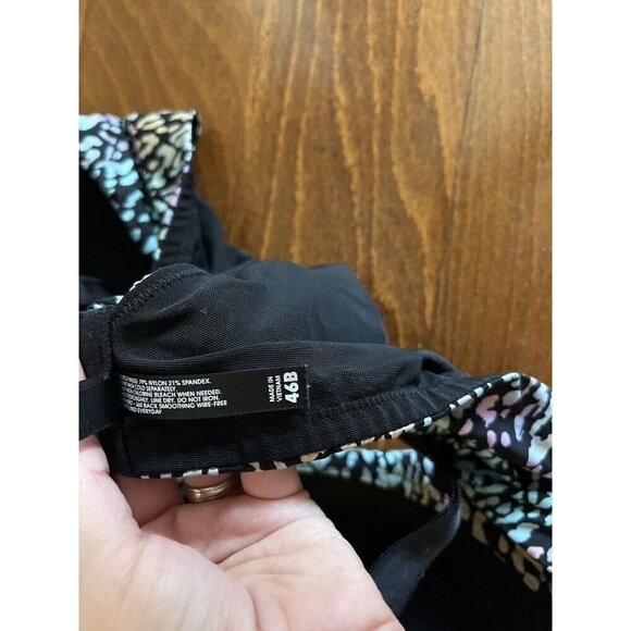 Torrid Curve Womens Balconette Lightly Bra Animal Print Rainbow Wireless 46B - Picture 6 of 7